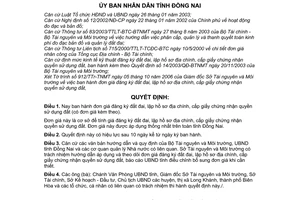 Quyết định 04/2007/QĐ-UBND đơn giá đăng ký đất đai, lập hồ sơ địa chính, cấp giấy chứng nhận quyền sử dụng đất