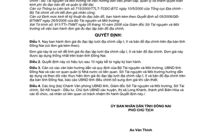 Quyết định 03/2007/QĐ-UBND đơn giá đo đạc lập lưới địa chính cấp I, II bản đồ địa chính trên địa bàn tỉnh Đồng Nai