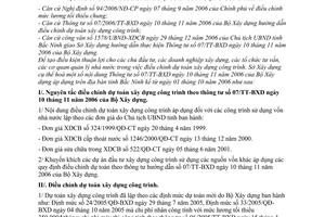 Hướng dẫn 03/HD-SXD thực hiện Thông tư 07/2006/TT-BXD