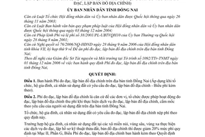 Quyết định 05/2007/QĐ-UBND phí đo đạc lập bản đồ địa chính tỉnh Đồng Nai