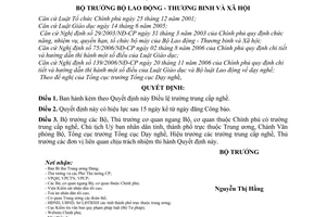 Quyết định 03/2007/QĐ-BLĐTBXH điều lệ trường trung cấp nghề