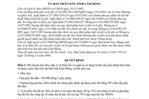 Quyết định 68/QĐ-UBND mức thu, nộp, tỷ lệ điều tiết chế độ quản lý sử dụng lệ phí cấp giấy phép khai thác, sử dụng nước mặt