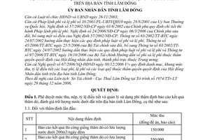 Quyết định 57/QĐ-UBND mức thu, nộp, quản lý sử dụng phí thẩm định báo cáo