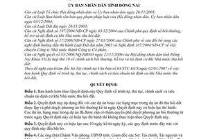 Quyết định 08/2007/QĐ-UBND trình tự, thủ tục, chính sách tiêu chuẩn tái định cư khi nhà nước thu hồi đất