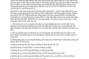 Chỉ thị 01/2007/CT-UBND Tổ chức Tết Đinh Hợi năm 2007 Tiền Giang