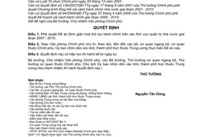 Quyết định 30/QĐ-TTg Phê duyệt Đề án Đơn giản hoá thủ tục hành chính lĩnh vực quản lý nhà nước giai đoạn 2007 - 2010