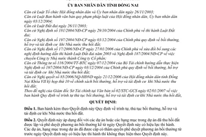 Quyết định 07/2007/QĐ-UBND quy định trình tự thủ tục bồi thường hỗ trợ tái định cư  khi nhà nước thu hồi đất