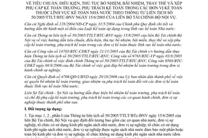 Hướng dẫn 381/HDLS-TC-NV tiêu chuẩn, điều kiện, thủ tục bổ, bãi nhiệm