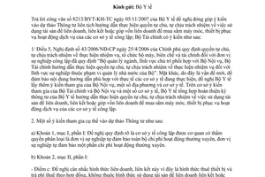 Công văn 16586/BTC-HCSN liên doanh, liên kết thực hiện dịch vụ của cơ sở y tế