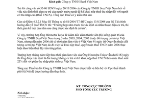 Công văn 661/TCT-TNCN thời gian cư trú của người nước ngoài