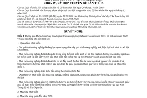 Nghị quyết 13/2007/NQ-HĐND điều chỉnh Quy họach phát triển công nghiệp Khánh Hoà