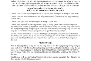 Nghị quyết 10/2007/NQ-HĐND bổ sung hỗ trợ cán bộ công chức 20/2005/NQ-HĐND Khánh Hòa