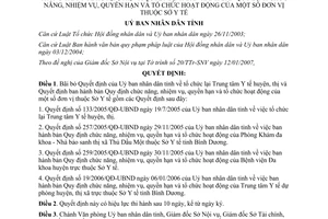 Quyết định 17/2007/QĐ-UBND bãi bỏ quyết định tổ chức lại Trung tâm Y tế Bình Dương