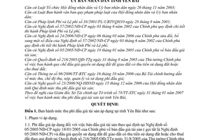 Quyết định 176/2007/QĐ-UBND mức thu phí đấu giá tài sản