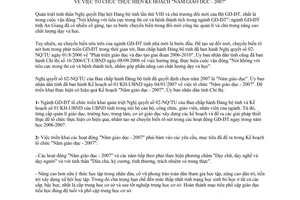 Chỉ thị 05/2007/CT-UBND tổ chức thực hiện kế hoạch năm giáo dục 2007 An Giang