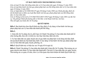 Quyết định 11/2007/QĐ-UBND  xây dựng ban hành văn bản quy phạm pháp luật