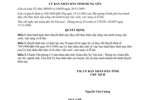 Quyết định 01/2007/QĐ-UBND Quy chế thực hiện nếp sống văn minh trong việc cưới