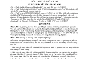 Quyết định 516/2007/QĐ-UBND điều chỉnh mức phụ cấp hàng tháng