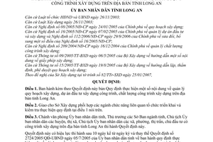 Quyết định 08/2007/QĐ-UBND quản lý quy hoạch xây dựng, dự án đầu tư xây dựng công trình
