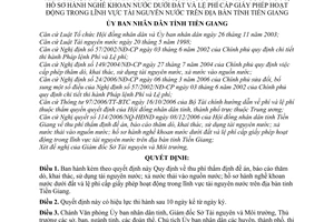 Quyết định 04/2007/QĐ-UBND thu phí thẩm định đề án, báo cáo
