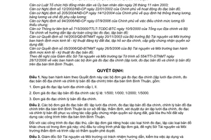 Quyết định 09/2007/QĐ-UBND bộ đơn giá đo đạc địa chính lập lưới đo đạc chỉnh lý bản đồ