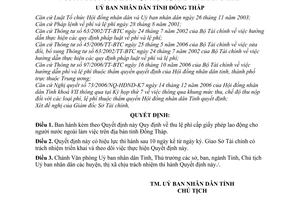 Quyết định 08/2007/QĐ-UBND thu lệ phí cấp giấy phép lao động