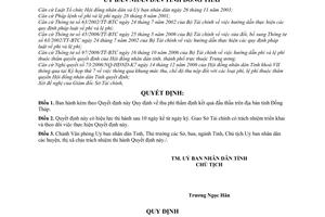 Quyết định 13/2007/QĐ-UBND thu phí thẩm định kết quả đấu thầu