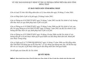 Quyết định 04/2007/QĐ-UBND ban hành Quy định thu lệ phí địa chính