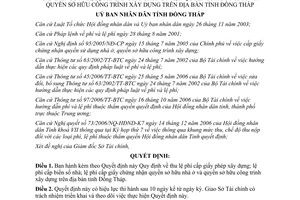 Quyết định 06/2007/QĐ-UBND Quy định thu lệ phí cấp giấy phép xây dựng