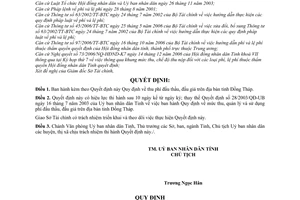 Quyết định 12/2007/QĐ-UBND thu phí đấu thầu đấu giá