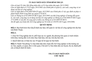 Quyết định 11/2007/QĐ-UBND Quy chế quản lý vật liệu nổ công nghiệp