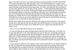 Chỉ thị 03/2007/CT-UBND quản lý tài nguyên khoáng sản Bình Thuận