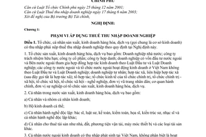 Nghị định 24/2007/NĐ-CP hướng dẫn Luật Thuế thu nhập doanh nghiệp