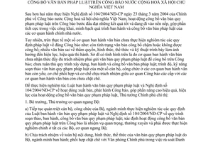 Chỉ thị 03/2007/CT-TTg biện pháp nâng cao chất lượng, hiệu quả hoạt động công bố văn bản pháp luật Công báo