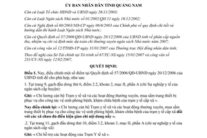 Quyết định 03/2007/QĐ-UBND nguồn thu chi ngân sách Nhà nước 2007 Quảng Nam