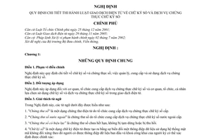 Nghị định 26/2007/NĐ-CP chữ ký số dịch vụ chứng thực chữ ký hướng dẫn Luật Giao dịch điện tử