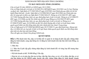 Quyết định 05/2007/QĐ-UBND mức thu, nộp, tỷ lệ điều tiết chế độ quản lý sử dụng