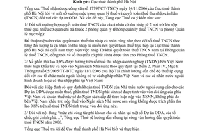 Công văn  958/TCT-TNCN giải đáp vướng mắc về kê khai quyết toán thuế TNCN