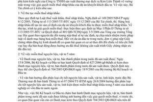 Công văn 3581/BTC-CST trả lời kiến nghị