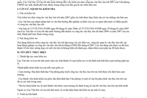 Công văn 188/VTLTNN-VP  hướng dẫn kiểm tra chéo công tác văn thư, lưu trữ  2007