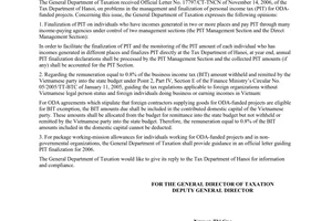 Official Dispatch No. 958/TCT-TNCN on dealing with problems in personal income