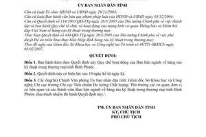 Quyết định 08/2007/QĐ-UBND Quy chế hoạt động Ban liên ngành hàng rào kỹ thuật