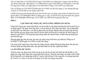 Hướng dẫn 183/HD-UBND-KT  đơn giá xây dựng công trình Lạng Sơn