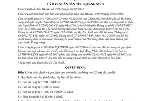 Quyết định 777/QĐ-UBND năm 2007 điều chỉnh quy định tạm thời mức thu 02 loại phí