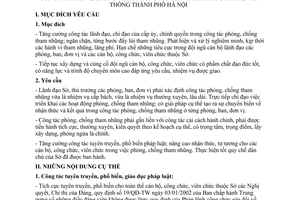 Kế hoạch 104/KH-SBCVT công tác phòng chống tham nhũng 2007 Sở Bưu chính Viễn thông Hà Nội