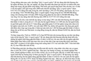 Chỉ thị 01/2007/CT-UBND vận động quyên góp ủng hộ Quỹ vì người nghèo Bạc Liêu