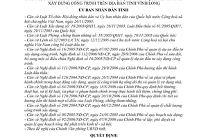 Quyết định 05/2007/QĐ-UBND trình tự, thời gian lập thủ tục đầu tư, kế hoạch đầu tư, chống lãng phí, thất thoát nợ đọng