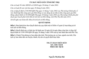 Quyết định 547/2007/QĐ-UBND quản lý hoạt động tại di tích lịch sử Đền Hùng Phú Thọ