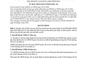 Quyết định 12/2007/QĐ-UBND sửa đổi Quyết định 44/2006/QĐ-UBND