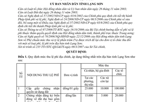 Quyết định 03/2007/QĐ-UBND mức thu chế độ thu nộp quản lý sử dụng lệ phí